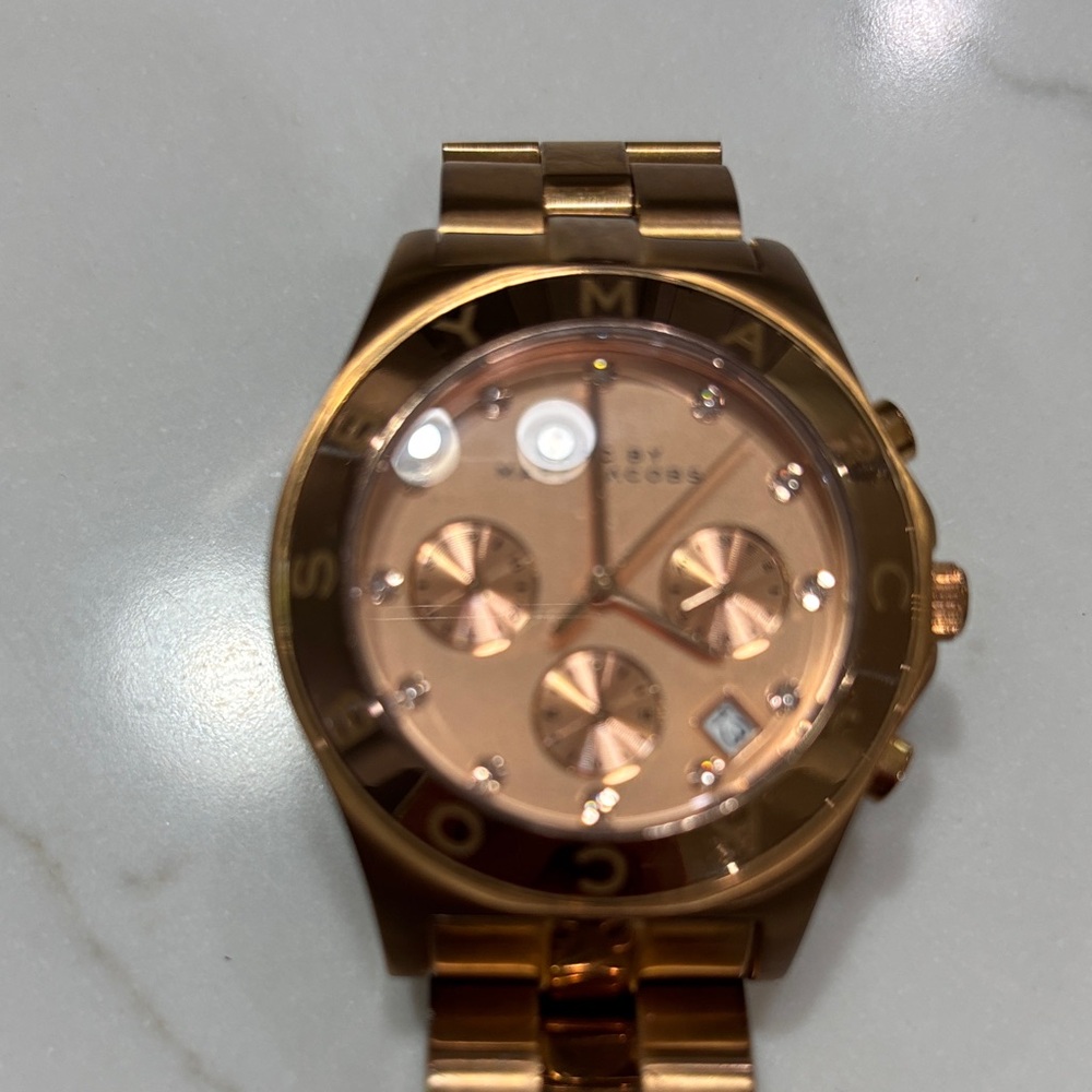 Marc By Marc Jacobs Rose Gold Tone Multi-Function Bracelet Watch - Picture 4 of 9